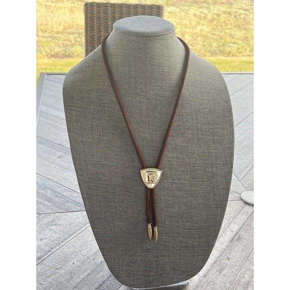 Hickok Other - Hickok Bolo USA Neck Tie Roman Soldier Brown Gold Tone